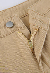 High Waisted Solid Flare Jeans