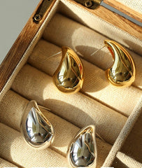 Silver Teardrop Drop Earring