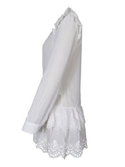 Sexy Hollow Lace Fashion Shirt Dress