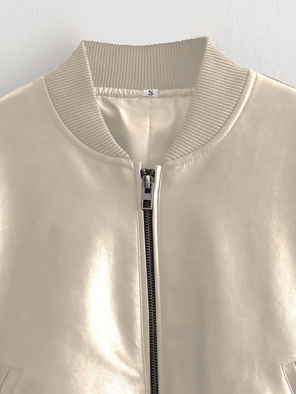 Casual Tri-Color Bomber Jacket