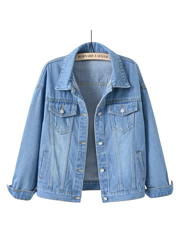 New Colorful Large Size Denim Jacket