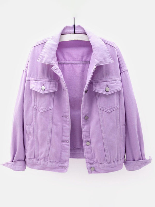 New Colorful Large Size Denim Jacket