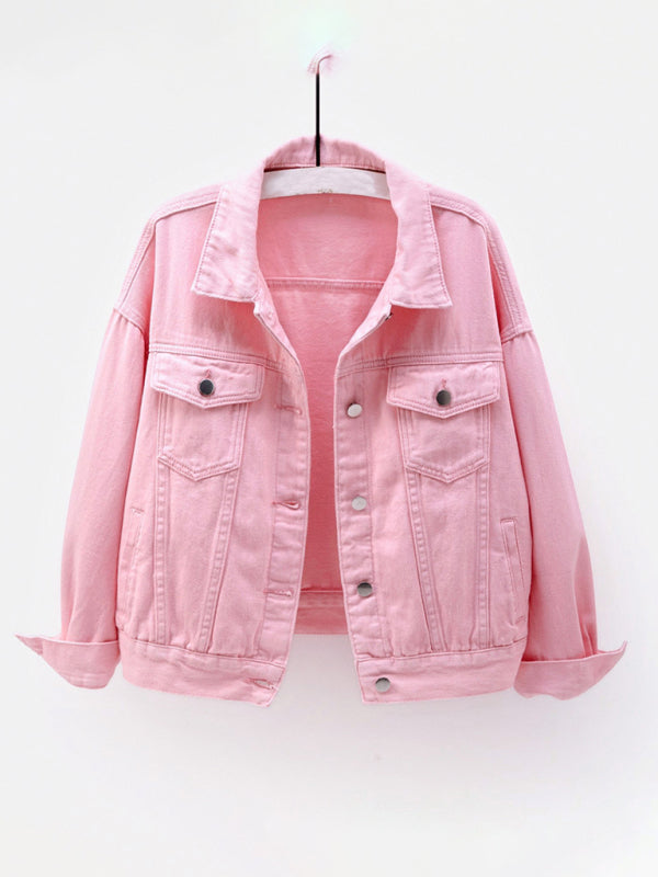 New Colorful Large Size Denim Jacket