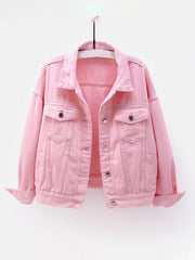 New Colorful Large Size Denim Jacket