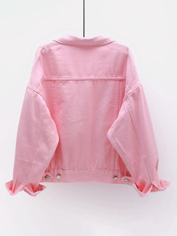 New Colorful Large Size Denim Jacket
