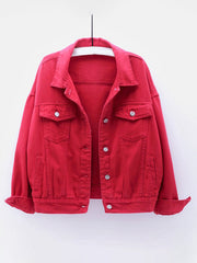 New Colorful Large Size Denim Jacket