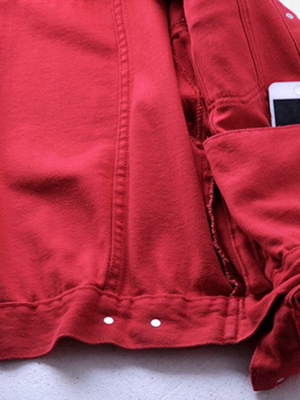 New Colorful Large Size Denim Jacket