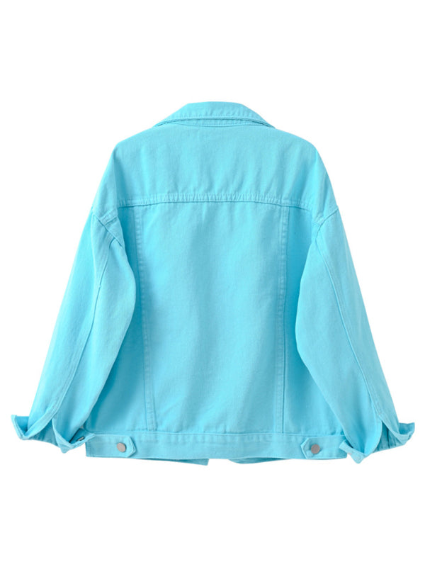 New Colorful Large Size Denim Jacket
