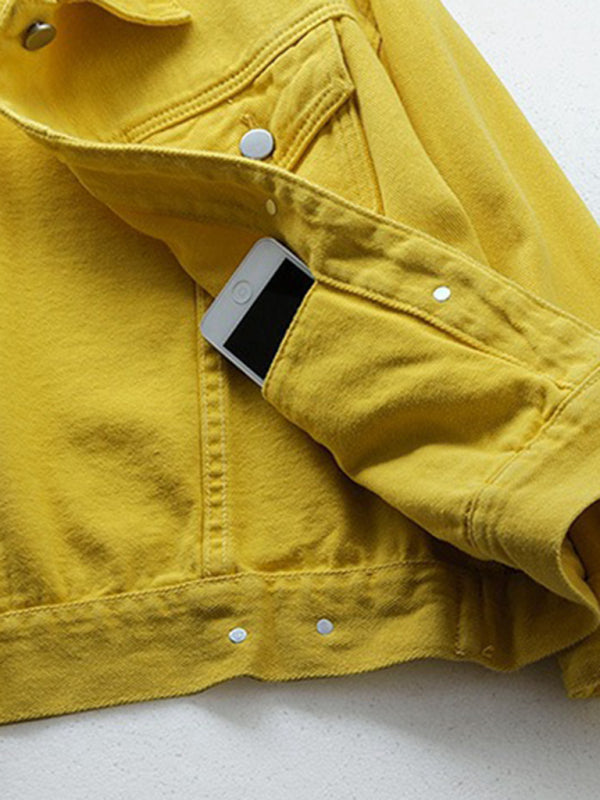 New Colorful Large Size Denim Jacket