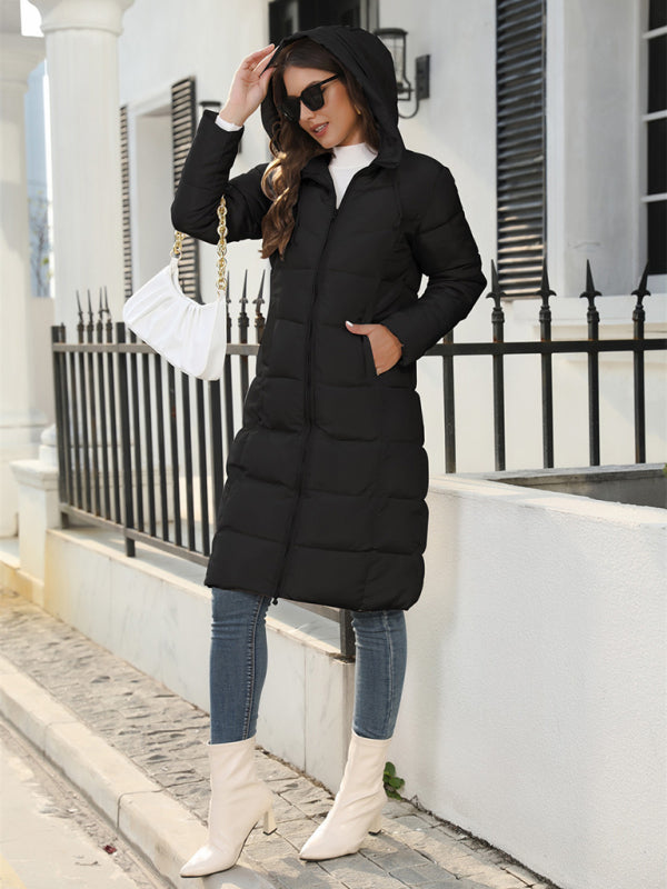 New winter mid-length slim cotton jacket warm down cotton Long Puffer Winter Coat jacket