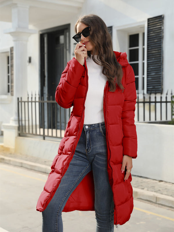 New winter mid-length slim cotton jacket warm down cotton Long Puffer Winter Coat jacket