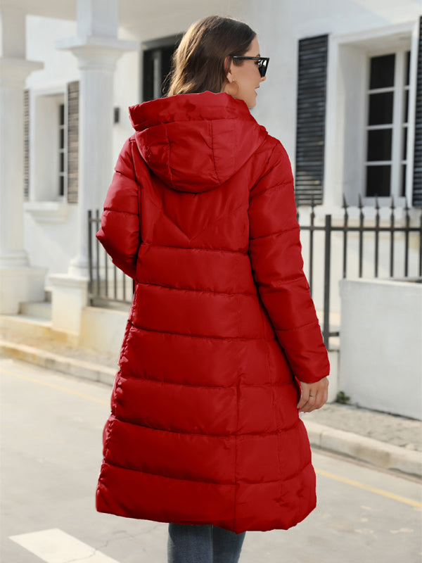 New winter mid-length slim cotton jacket warm down cotton Long Puffer Winter Coat jacket