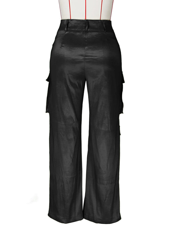casual multi-pocket cargo trousers