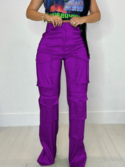 casual multi-pocket cargo trousers