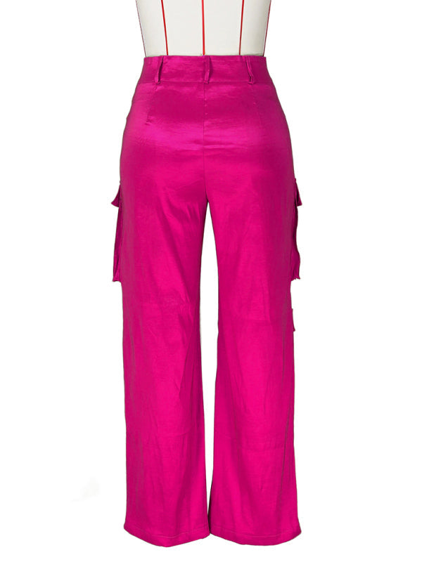 casual multi-pocket cargo trousers