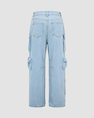 Persephone Pocketed Oversized Denim Jeans