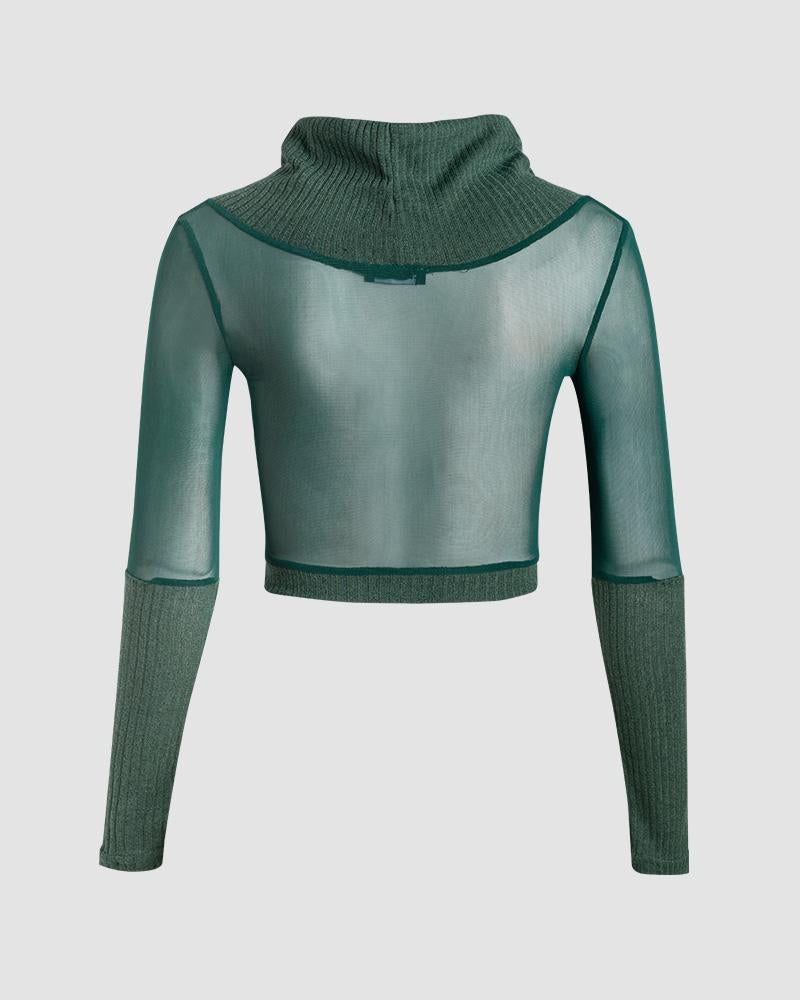 Titaness Cropped Knit Top