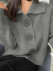 Knit Big Button Cardigan
