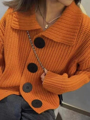 Knit Big Button Cardigan
