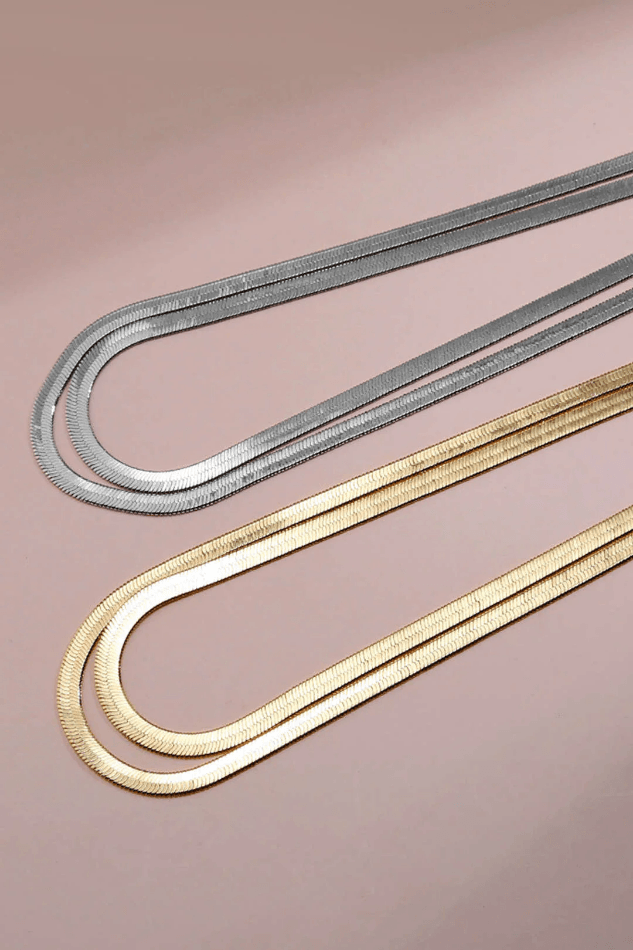 Layered Snake Chain Necklace