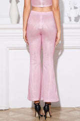 Long Wide Leg pink pants