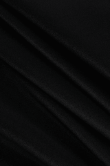 Off Shoulder Satin Pleated Midi Dress