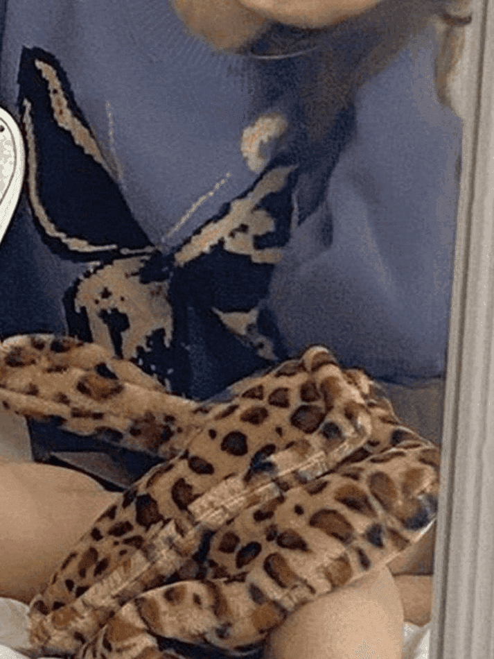 Oversized Butterfly Jacquard Sweater