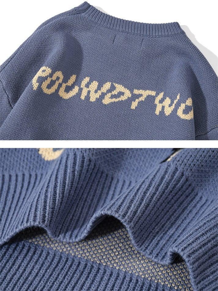 Oversized Butterfly Jacquard Sweater