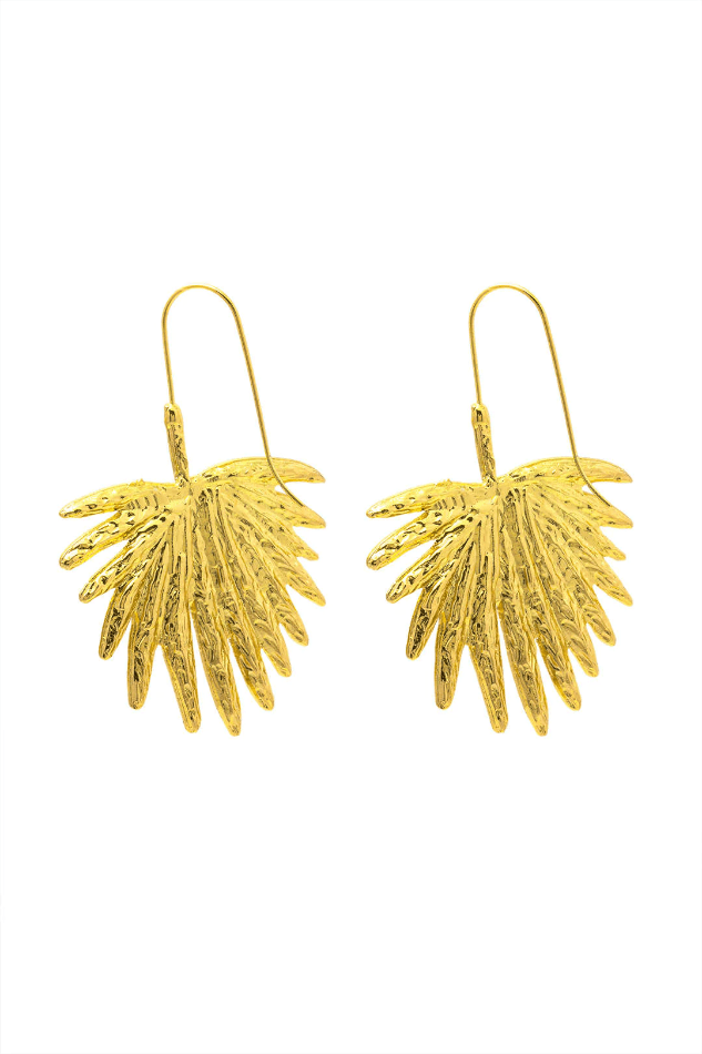 Palm Leaf Earrings