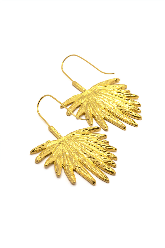 Palm Leaf Earrings
