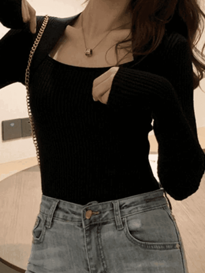 Rib Knit Sweater