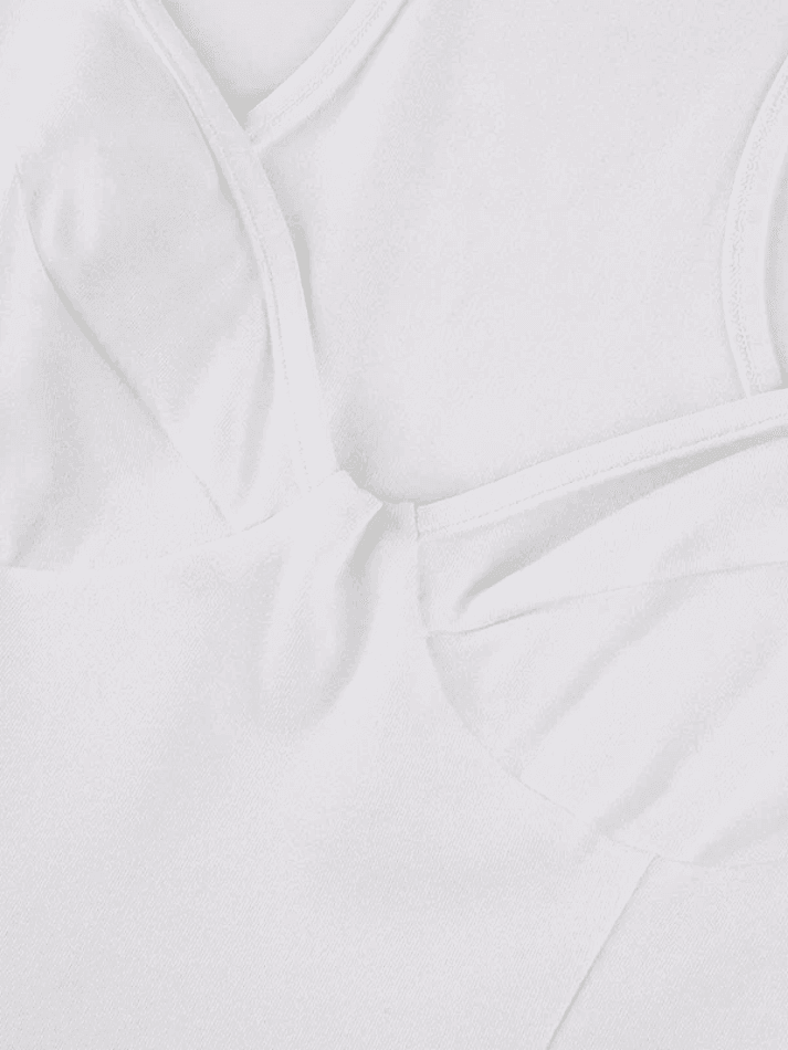 Plunge V Neck Sleeveless Bodysuit
