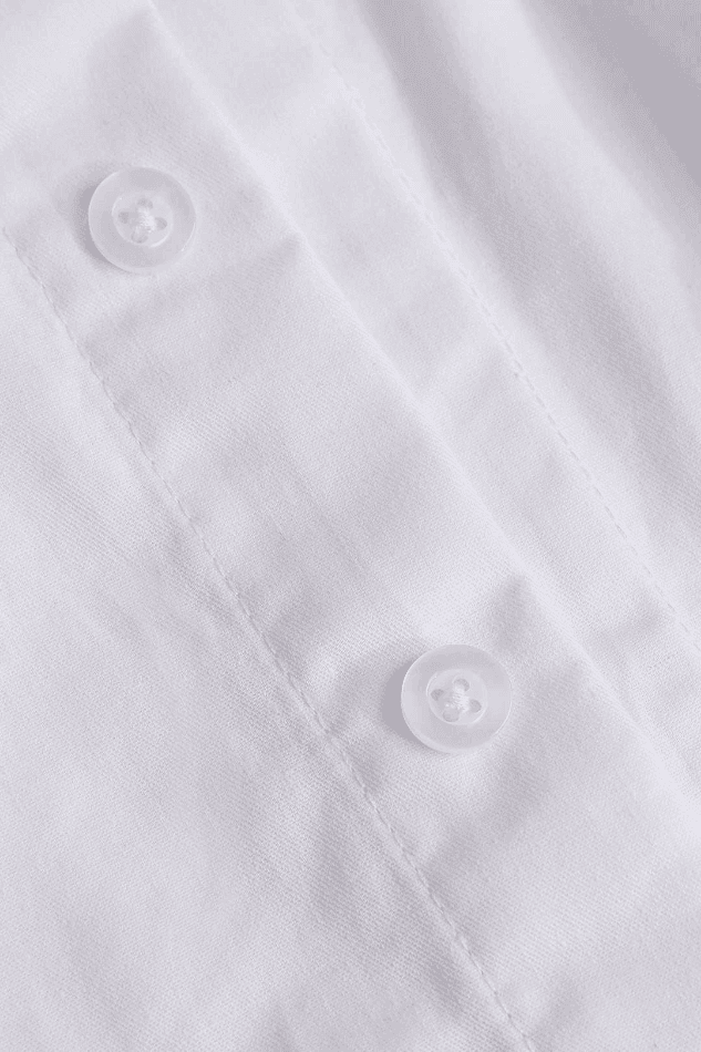 Pocket-Detail Raw Hem Crop Shirt