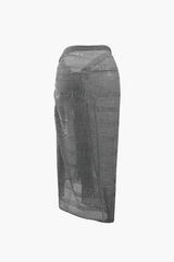 Printed Wrap Sarong Cover Up