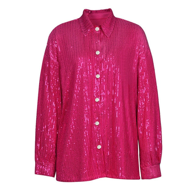 Pink Sequin Three Piece Set