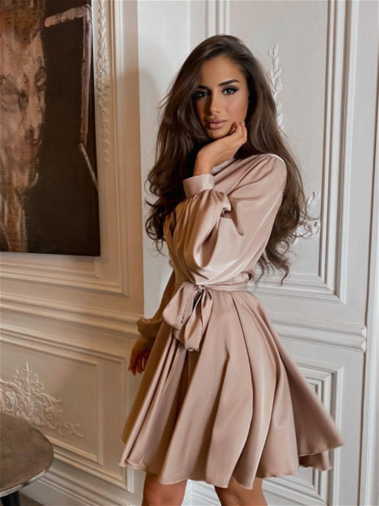 ALEXA SATIN DRESS