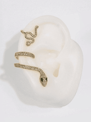 Rhinestone Snake Pattern Stud Earring
