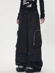 Ruched Zip Pocket Cargo Pants