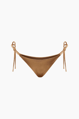 Satin Triangle Tie Side Bikini Set