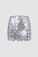 Sequined Mini Skirt