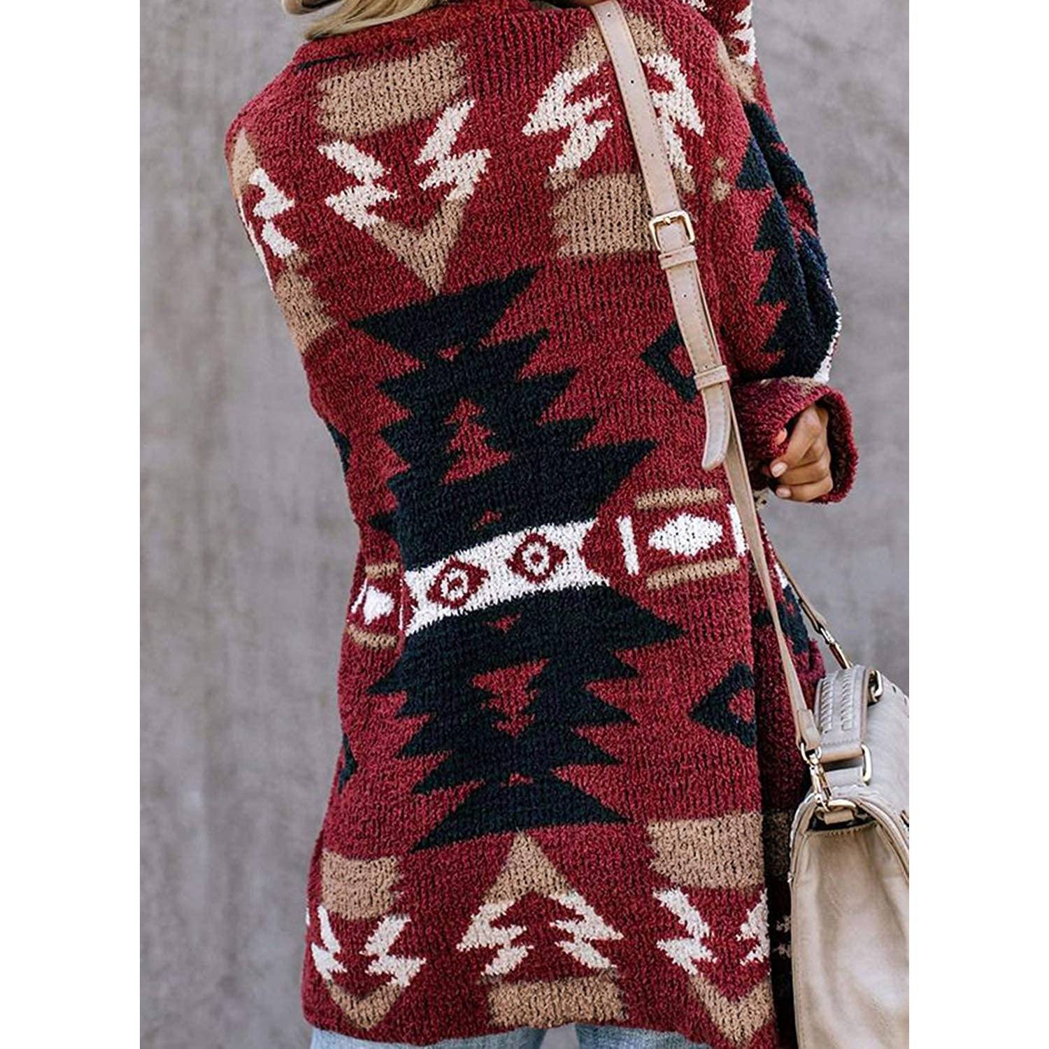 Sidefeel  Open Front Cardigan Sweater Button Down Knit Sweater Coat