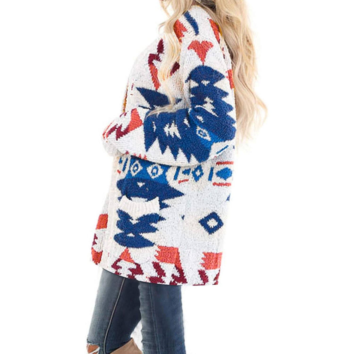 Sidefeel  Open Front Cardigan Sweater Button Down Knit Sweater Coat