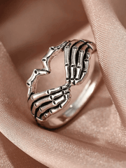 Skull Heart Pattern Ring