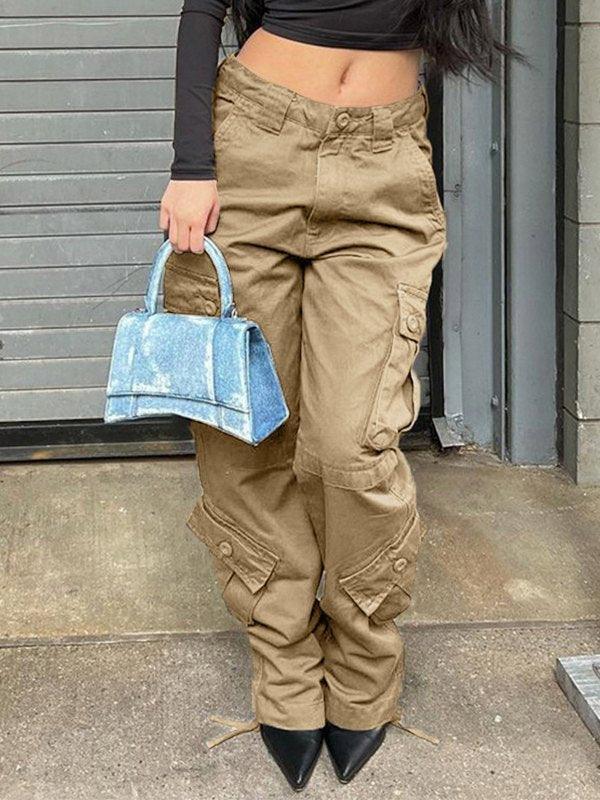 Straight Leg Vintage Y2K Cargo Jeans