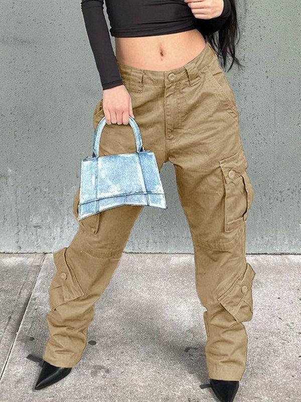 Straight Leg Vintage Y2K Cargo Jeans