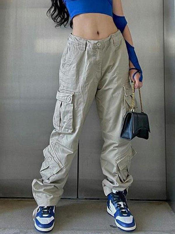 Straight Leg Vintage Y2K Cargo Jeans