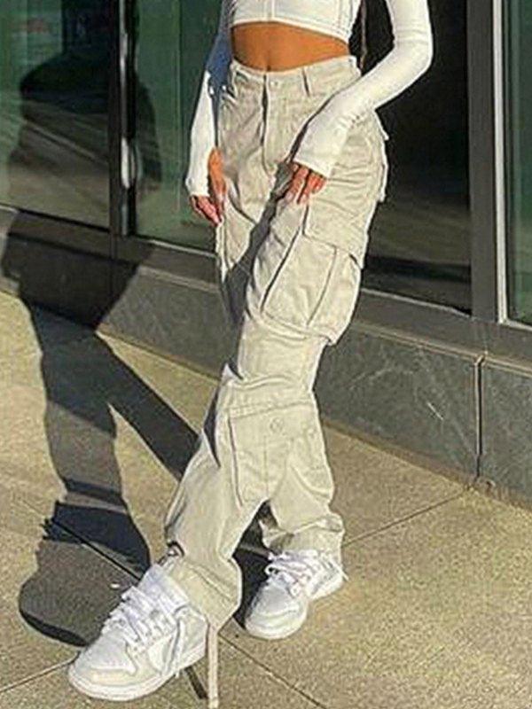 Straight Leg Vintage Y2K Cargo Jeans