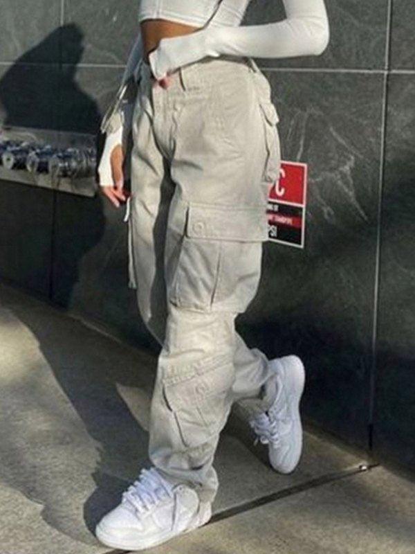 Straight Leg Vintage Y2K Cargo Jeans