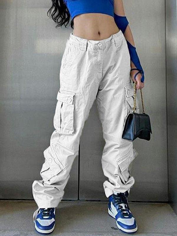 Straight Leg Vintage Y2K Cargo Jeans