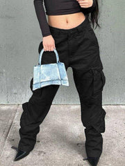 Straight Leg Vintage Y2K Cargo Jeans